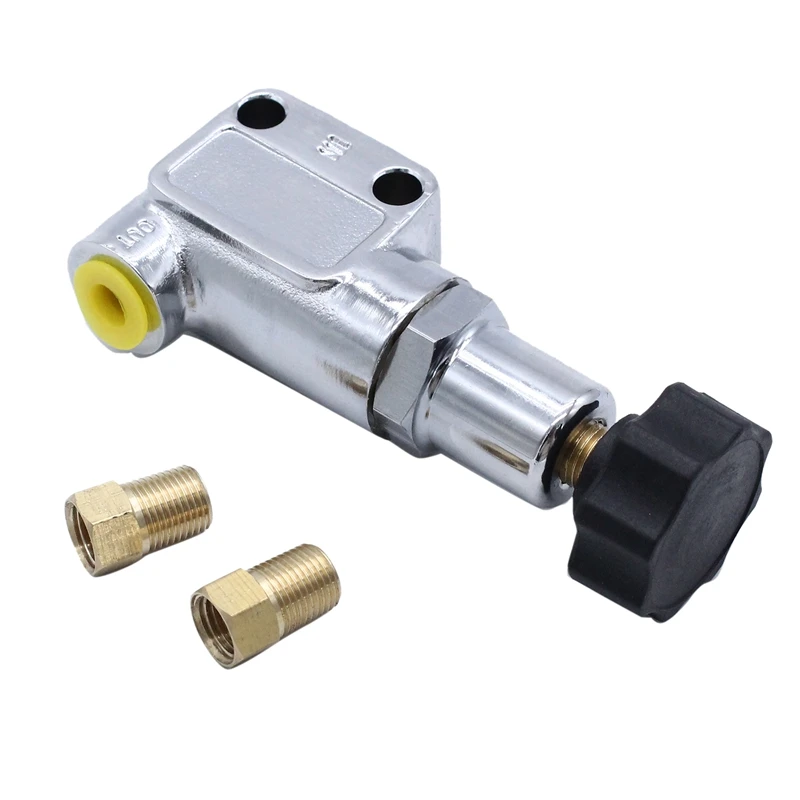 Brake Bias Proportioning Valve Pressure Regulator For Brake Adjustment 1/8-27 NPT Pressure Regulator Screw Knob Type