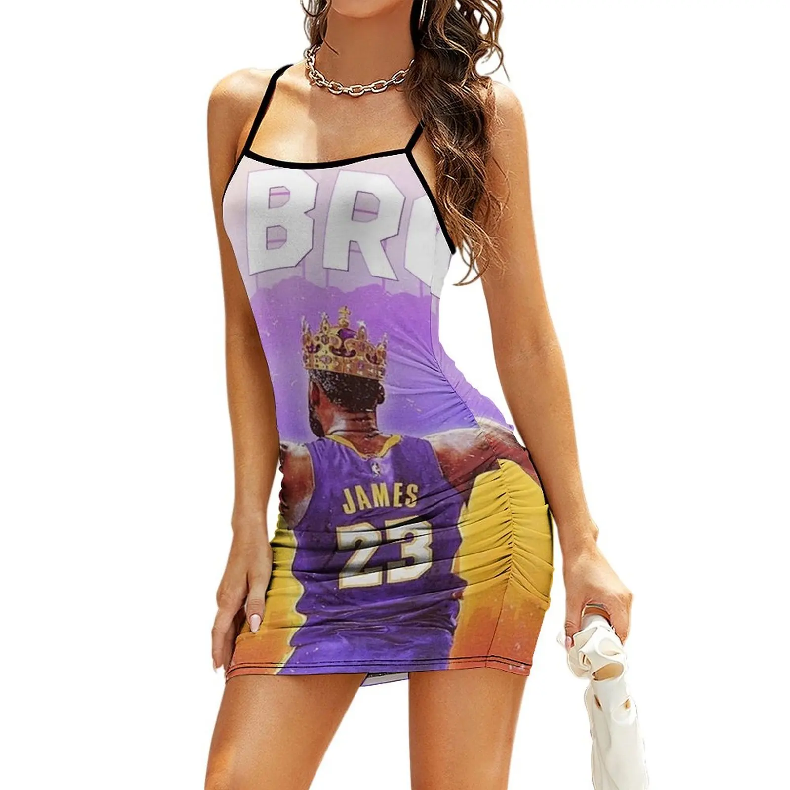 

LAbron:The King Of LA Sling Dress woman dress summer clothes for women cocktail dresses