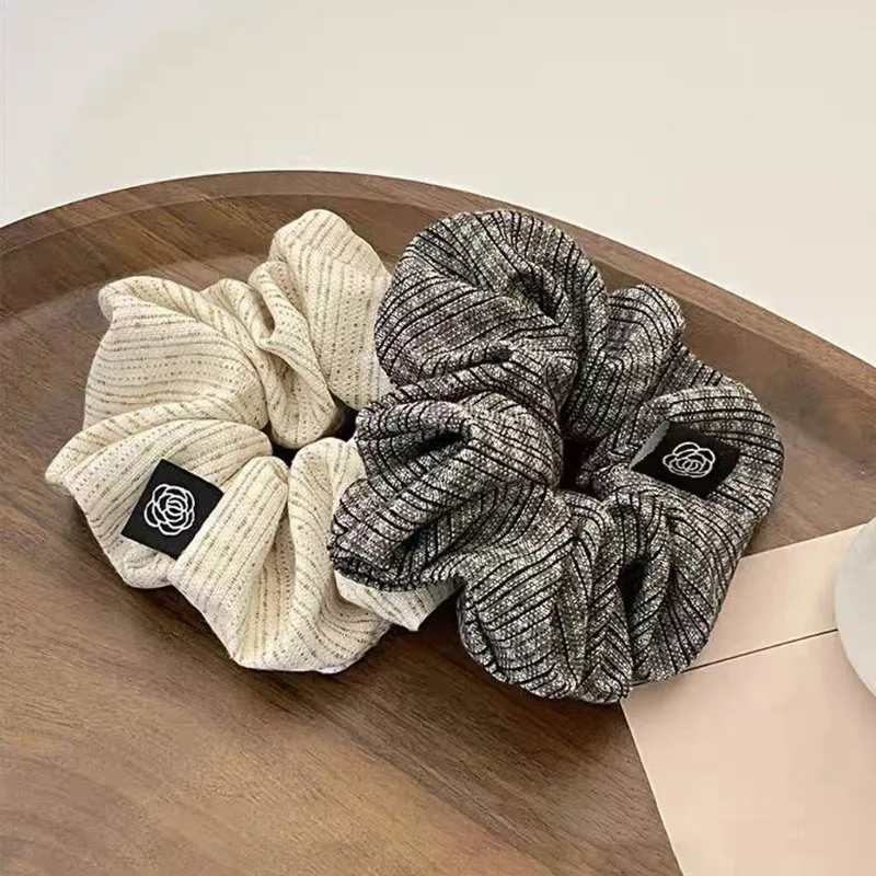 Checkered Fabric Hair Ring Women High Elastic High-end Sense Versatile Scrunchie Simple Hair Accessories