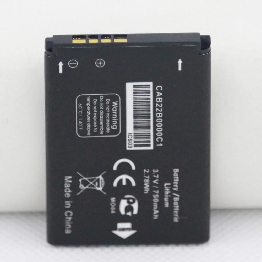 ISUNOO 5pcs/lot Battery For ALCATEL OT-2012D For Alcatel One Touch 103 103A 105 105A CAB3010010C1 CAB30M0000C1 CAB22B0000C1