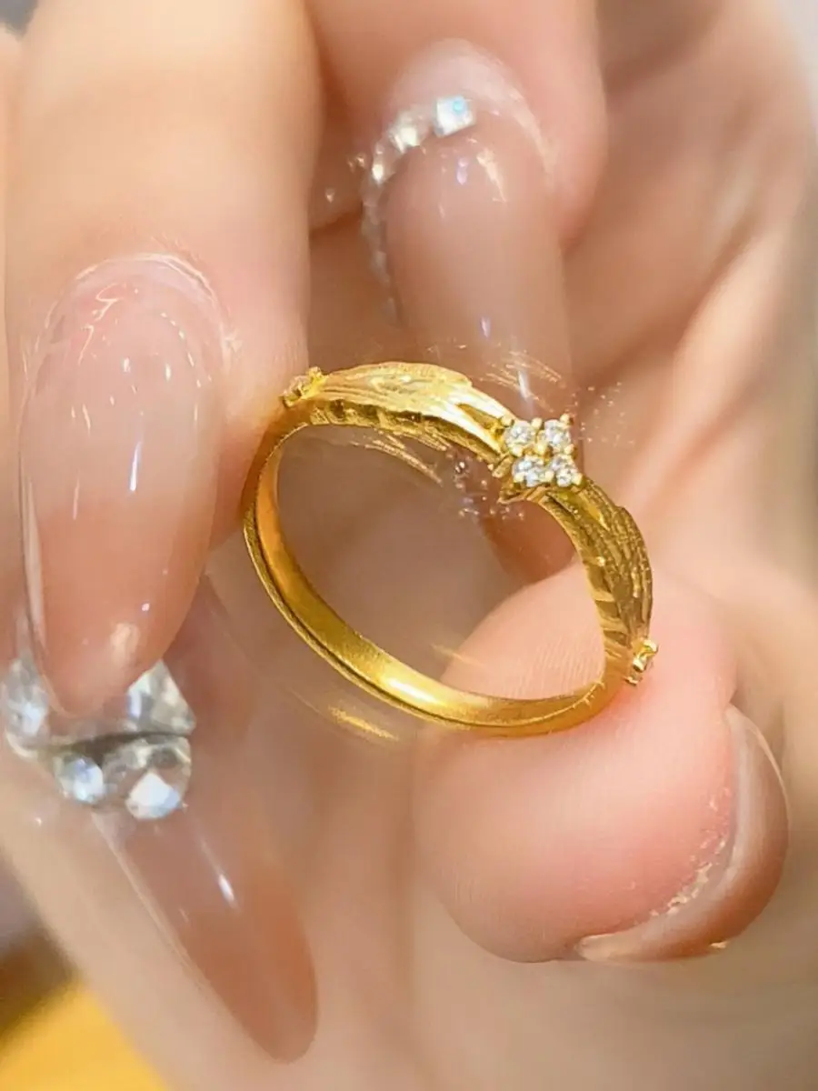 

Ретро-роскошное кольцо с цирконом в виде четырехлистного клевера, с эффектом вспышки и матовой отделкой, в элегантном винтажном стиле, модное женское украшение