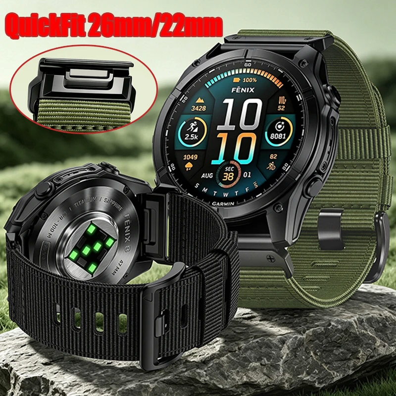pulseira-de-nylon-de-ajuste-rapido-de-26mm-e-22mm-para-garmin-fenix-9-pro-47mm-51mm-8-8x-7x-7-pro-6x-6-5x-5-tactix-8-forerunner-970-965