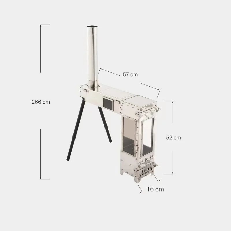 Giraffe Wood Stove Pellet Stove Firewood Heater Outdoor Stainless Steel Folding Tent Stove Outdoor Camping Furance  Brazier New