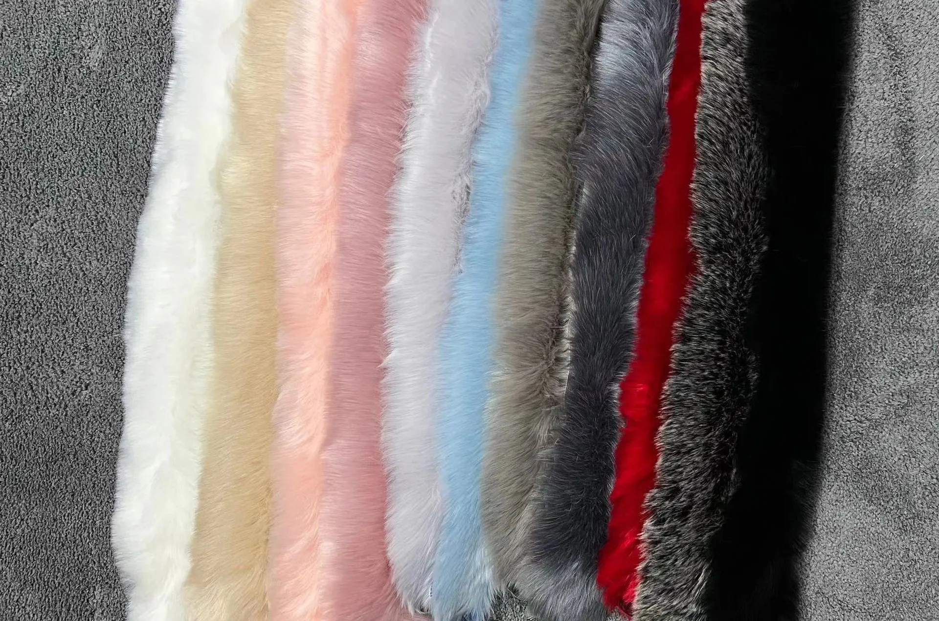 Imitation Fox Fur Collar DIY Wool Tops Burr Autumn and Winter Fur Christmas Decoration Accessories Burr Hats Stripe