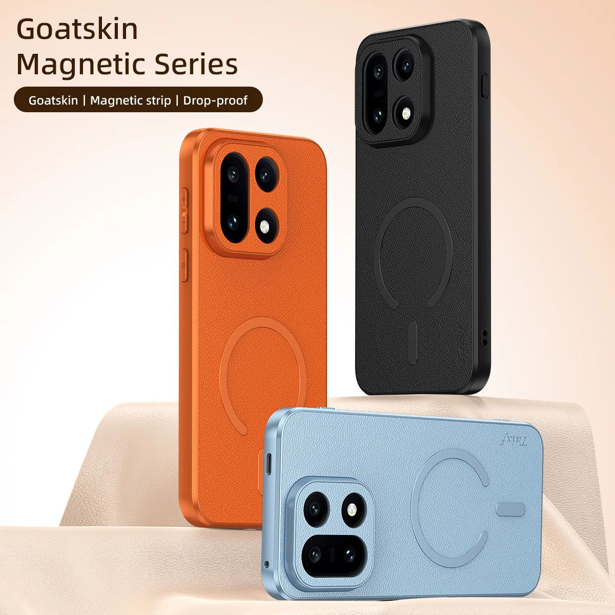 For OnePlus 15 Case Luxury PU Leather Skin Magnetic MagSafe Protective Back Cover Case For OnePlus 15R One Plus 15 Phone Shell