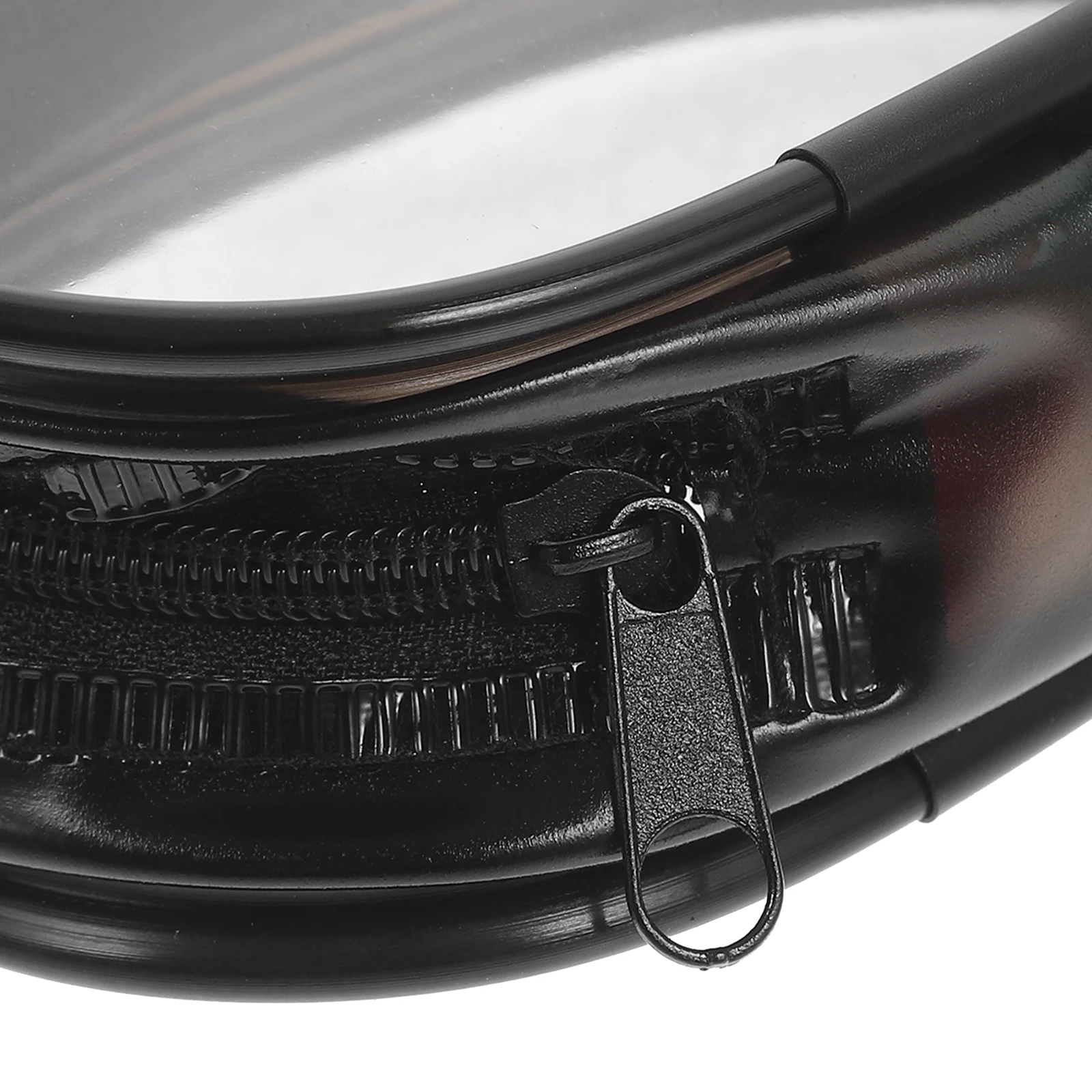 

Clear PVC Bag for Storage Display Portable Carrier Case Black Useful Bag Round High Transparency Travel Useful