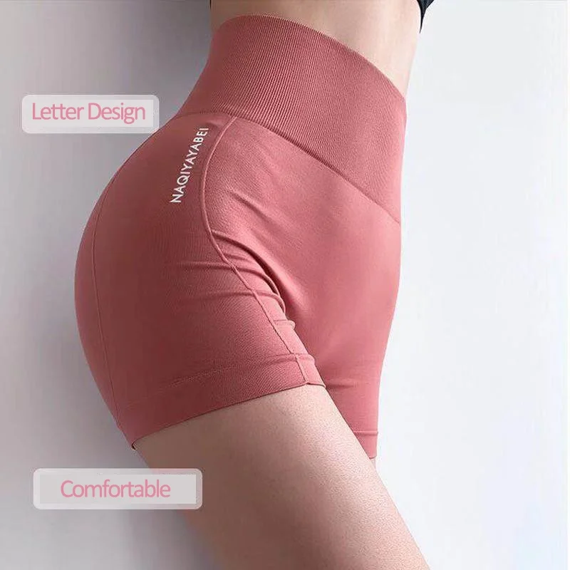 High Waist Shorts Sports European American Fitness European American Women Tight Abdomen Comfortable Yoga Pants