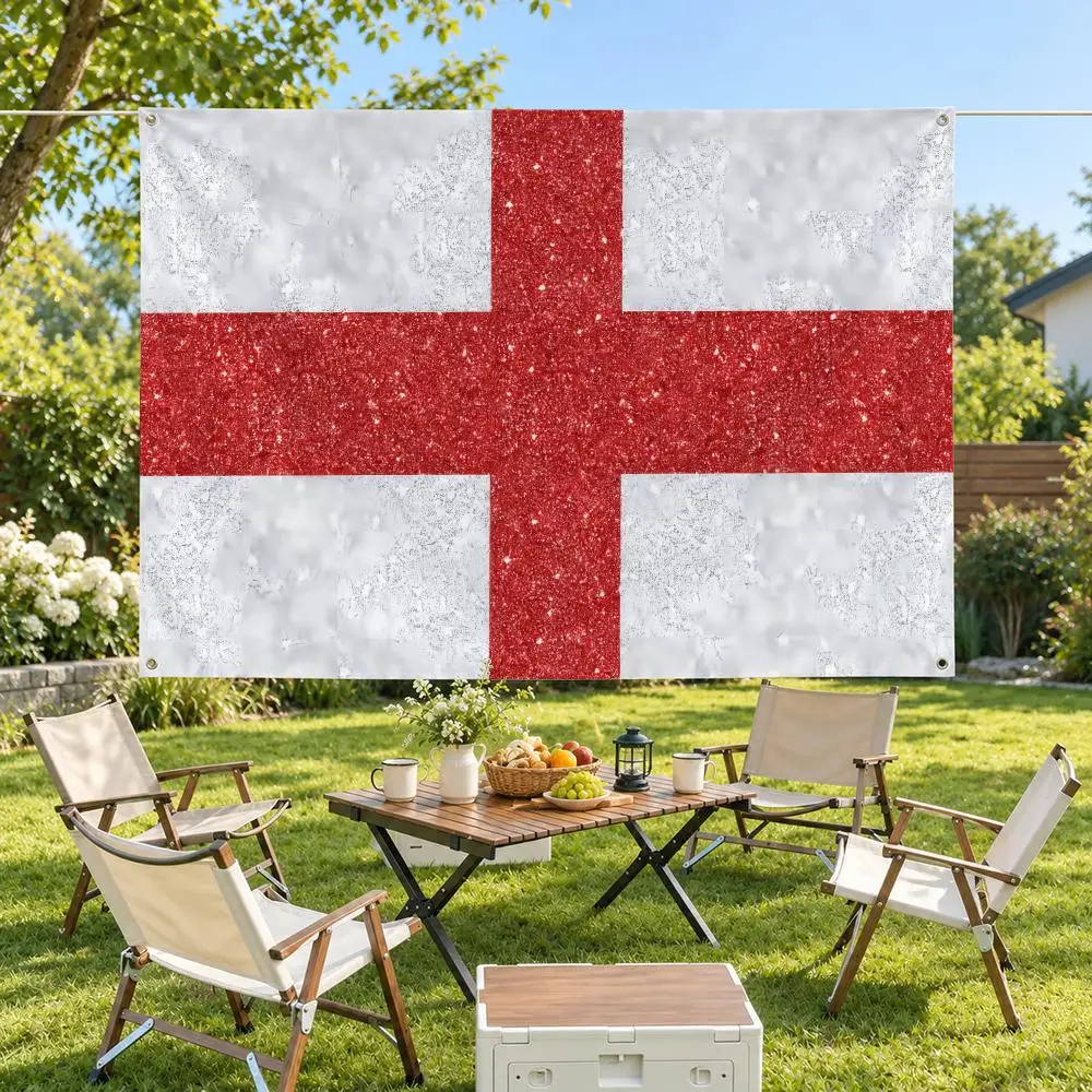 Country Flag of England Flags Modern Fabric Banner Pennants Bedroom Garden Party Birthday Wall Ornament Decor