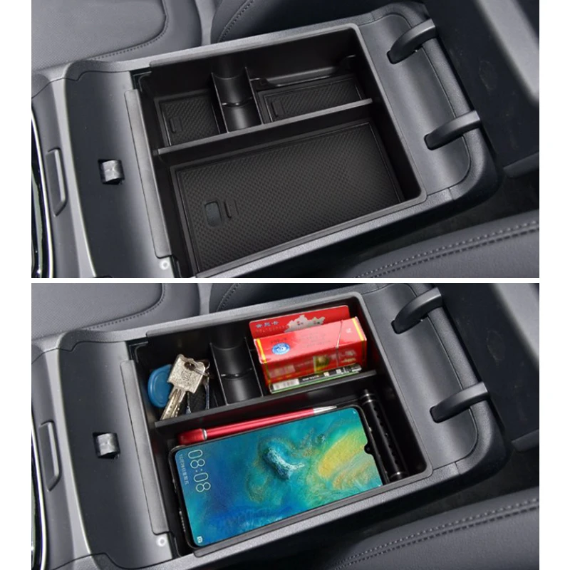 لشركة هيونداي توكسون NX4 2021 2022 2023 الهجين N خط سيارة مسند الذراع المركزي صندوق تخزين درج منظم اكسسوارات