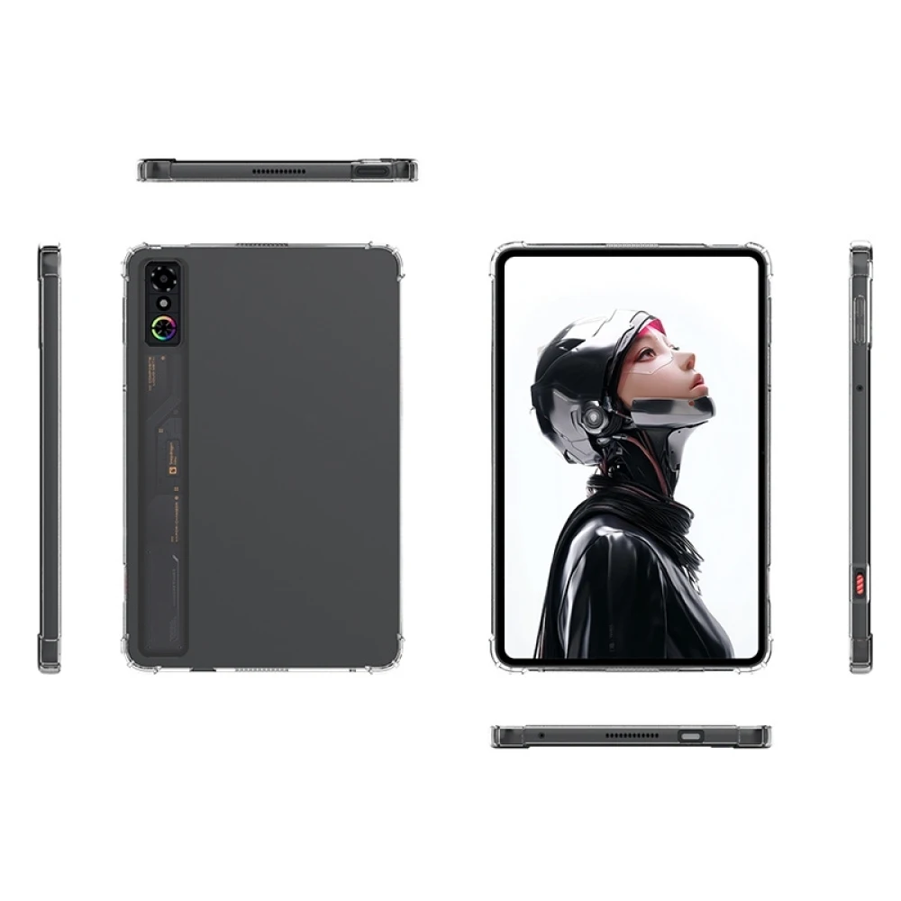 For RedMagic Astra Case Protective Cover TPU Transparent Back Cover with 4 Shockproof Airbags