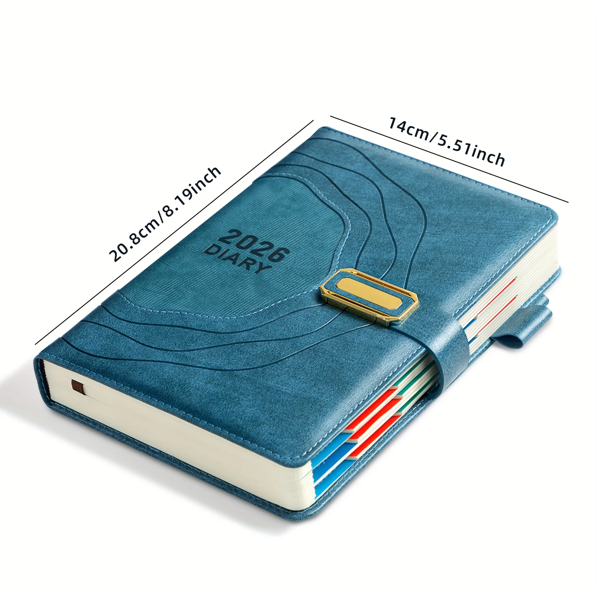 دفتر تخطيط 2026، دفتر ملاحظات - تخطيط احترافي، صفحات يومية جريئة وغطاء صلب معزز - تصميم أنيق، دفتر تخطيط