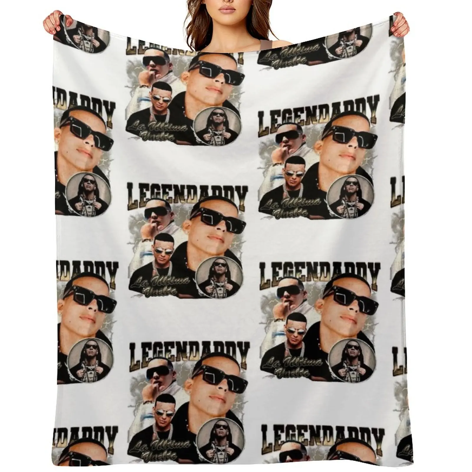 

retro Daddy Yankee Throw Blanket Sleeping Bag Travel Decorative Beds Luxury Designer Blankets