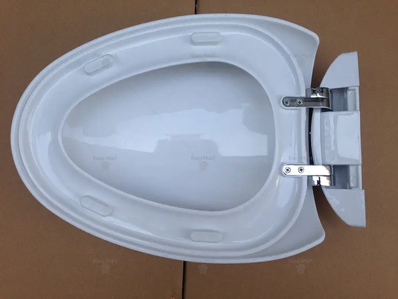 Egg Type Toilet Seat White Full Set Stainless Steel Vintage Toilet Seat PP Board