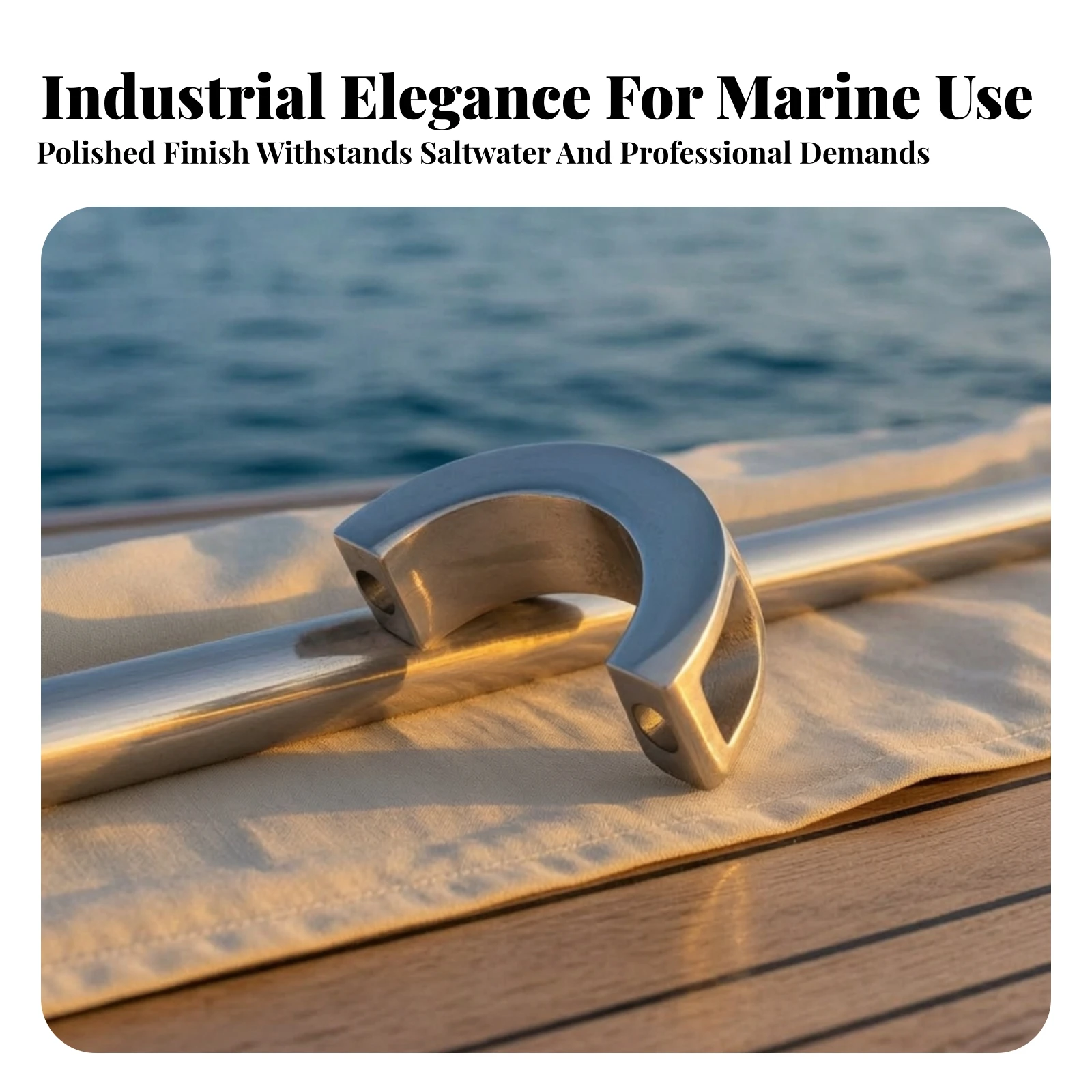 Pipe Connection Fitting Heavy Duty Marine Tube Fitting Two-Way Straight Connector Heavy-Duty Hardware Exact Fit