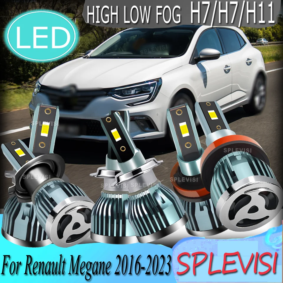 

100w Made of Durable Materials Last Longer LED Headlight foglight For Renault Megane 2016 2017 2018 2019 2020 2021 2022 2023