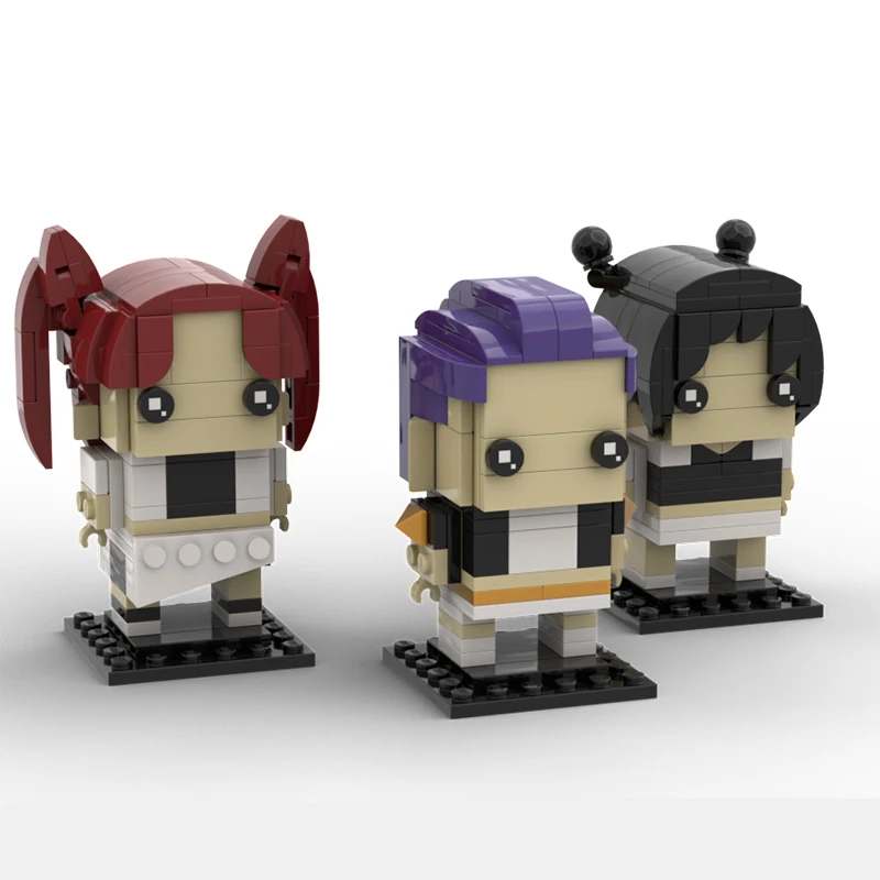 

398 шт. MOC GOLDEN HUNTR/X KPopes Demon Hunters Brickheadz строительные блоки идеальный подарок для праздничного здания подарок для приключений