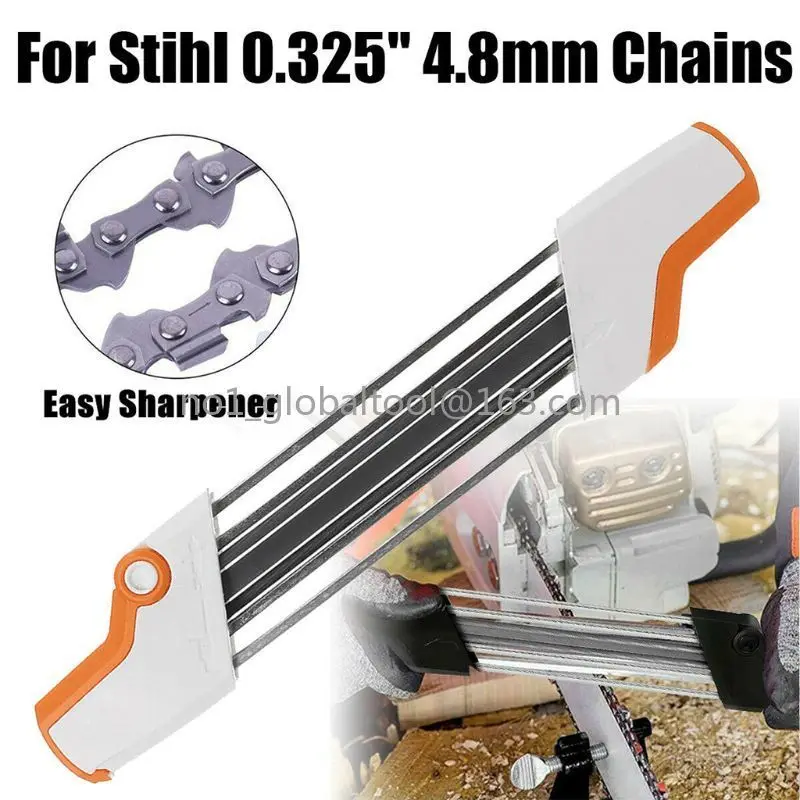 Manual File  Tool Wooden Tooth Chainsaw Grinding Chain Reel Chain Grinder