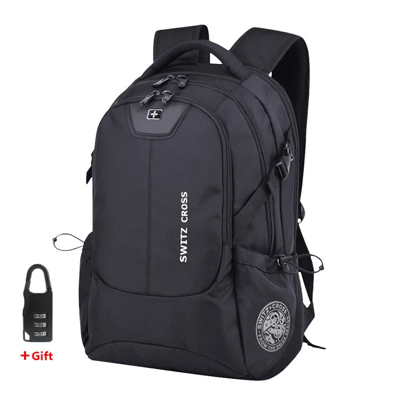 

Swiss 17 inch Laptop Backpack Men USB Charging Travel School Bag Waterproof anti theft s Women bagpack Mochila