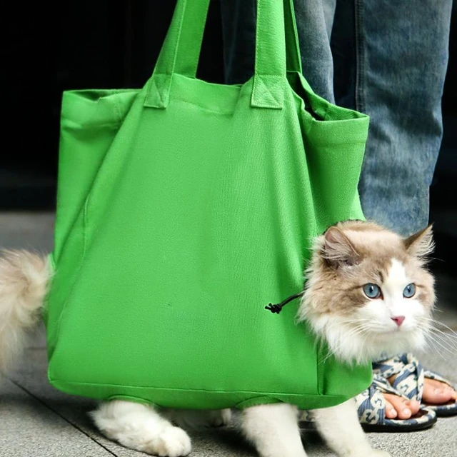 Bolsa de lona para transportar gatos y perros bolso impermeable y transpirable A prueba de viento para llevar al hombro suministros para mascotas AliExpress