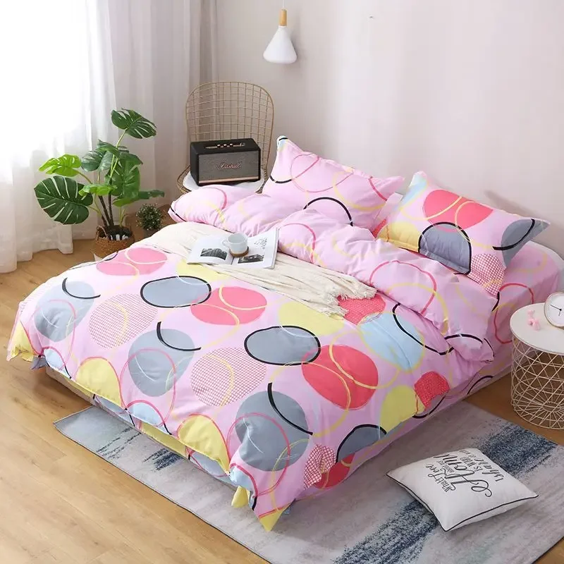 Nordic Style Single Bed Cover 150*200cm - Breathable & Skin-Friendly for Student Dorm/Home - Multiple Patterns