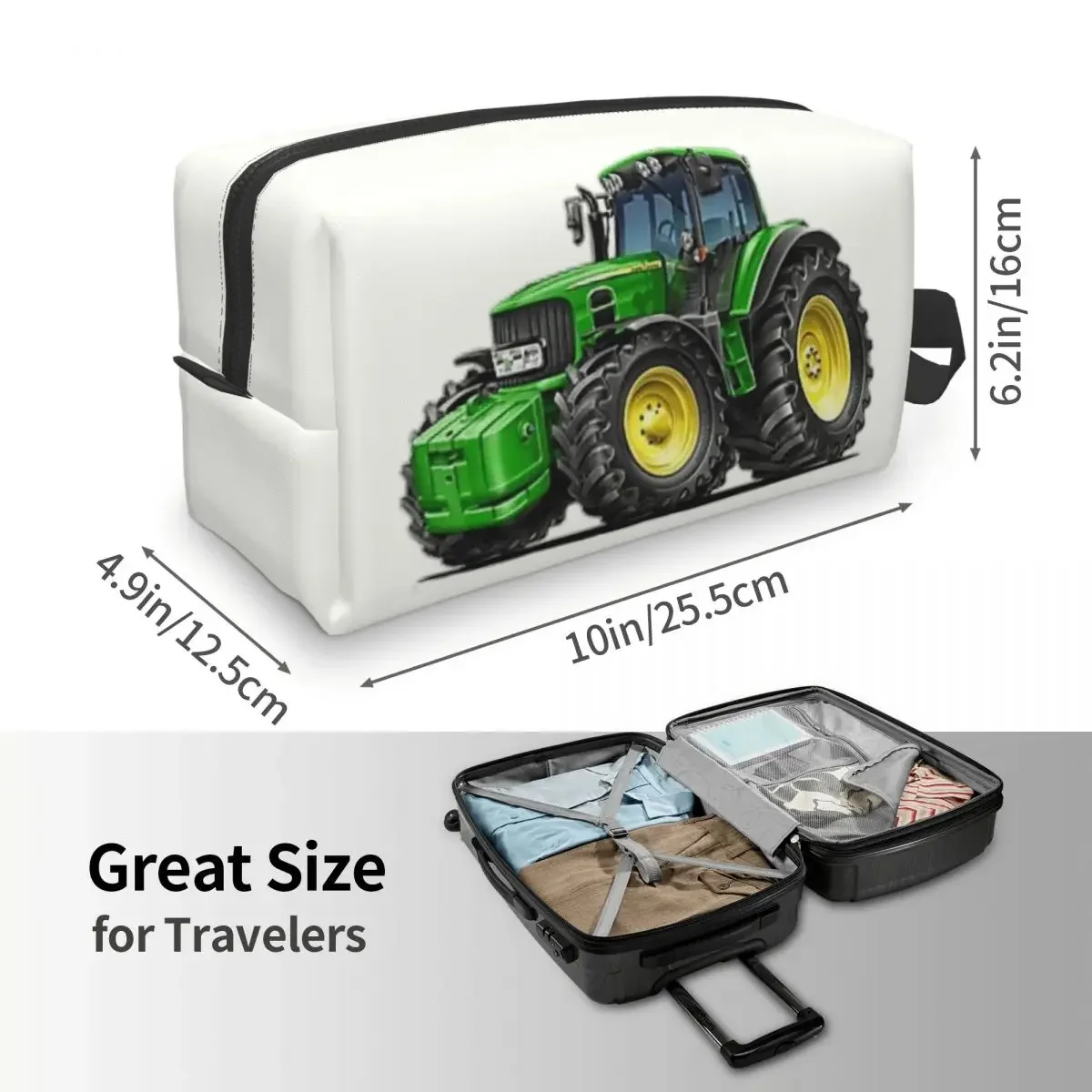 Tractor Makeup Bag Women Travel Cosmetic Organizer Kawaii Storage Toiletry Bags