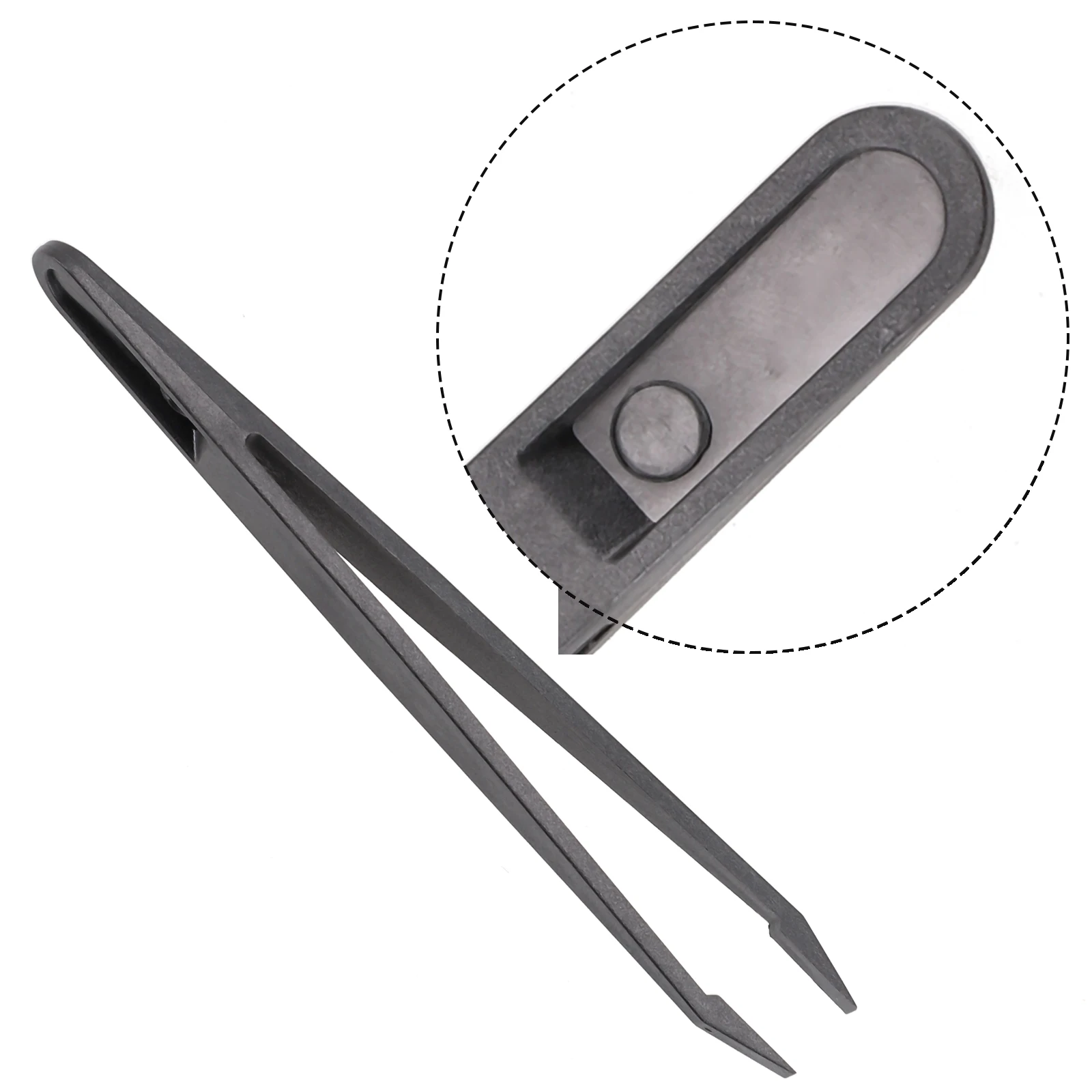 Anti-Static Carbon Fiber Tweezer, Precision Maintenance Hand Tool, seguro e prático, ferramenta de reparo industrial, anti-derrapante, 120mm, 1pc