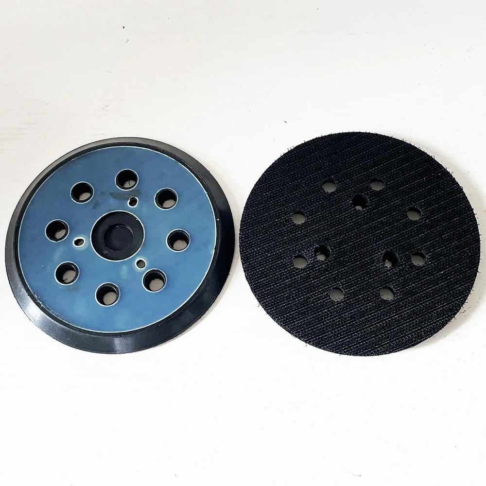 5 Inch 125Mm Schuurmachine Pad 8 Gaten 3/4 Nagels Ondersteuning Schuurschijf Pad Haak Lus Schuurpads Voor Polijsten Van Elektrische Orbitale Schuurmachines