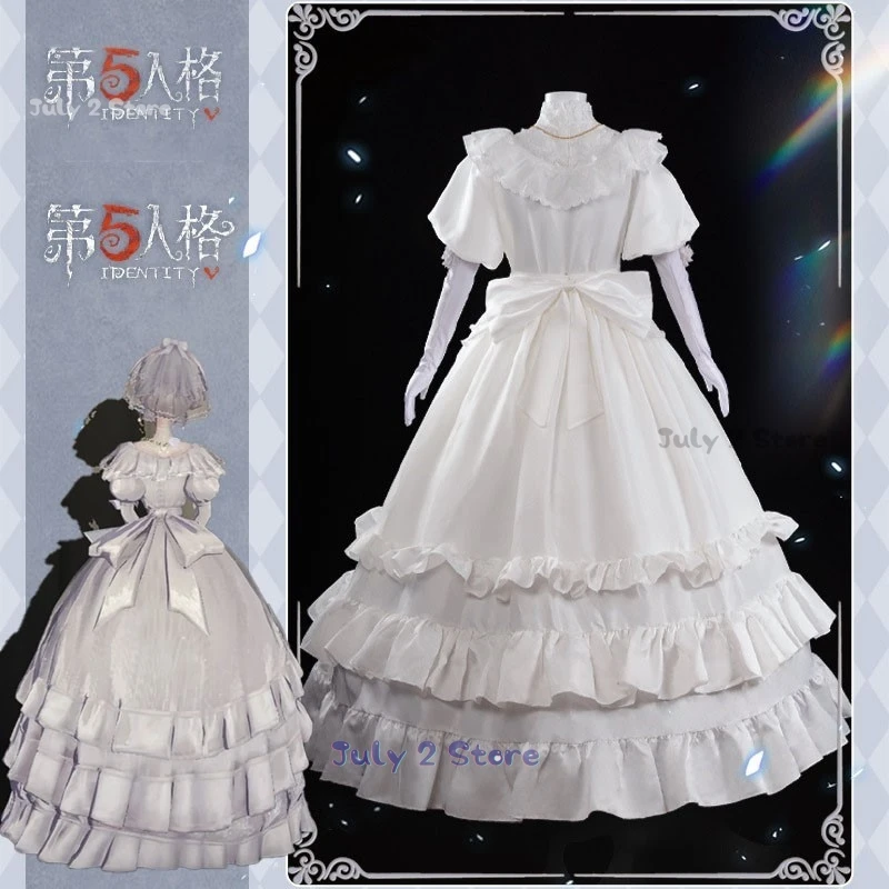 Game Identity Ⅴ Bloody Queen Cosplay Mary Costume Lolita Dress Skin Promised Day Wig Woman Halloween Fancy Masquerade Ball Gown