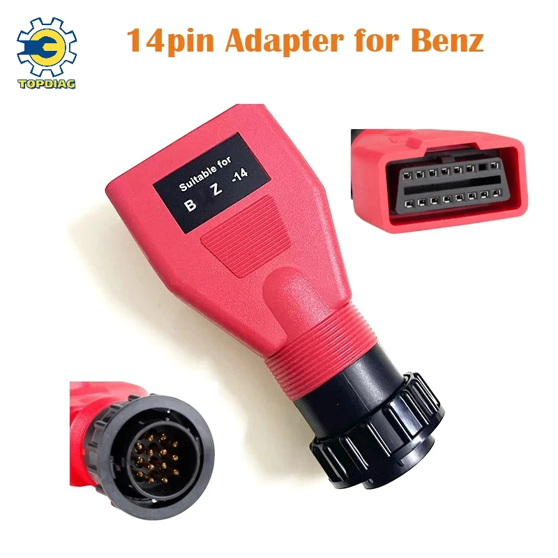 

for BENZ-14 Connector For MB 14Pin Adapter for Autel MaxiSys MS908 MS908P MS906 Series Diagnostic Connector Car Accessories