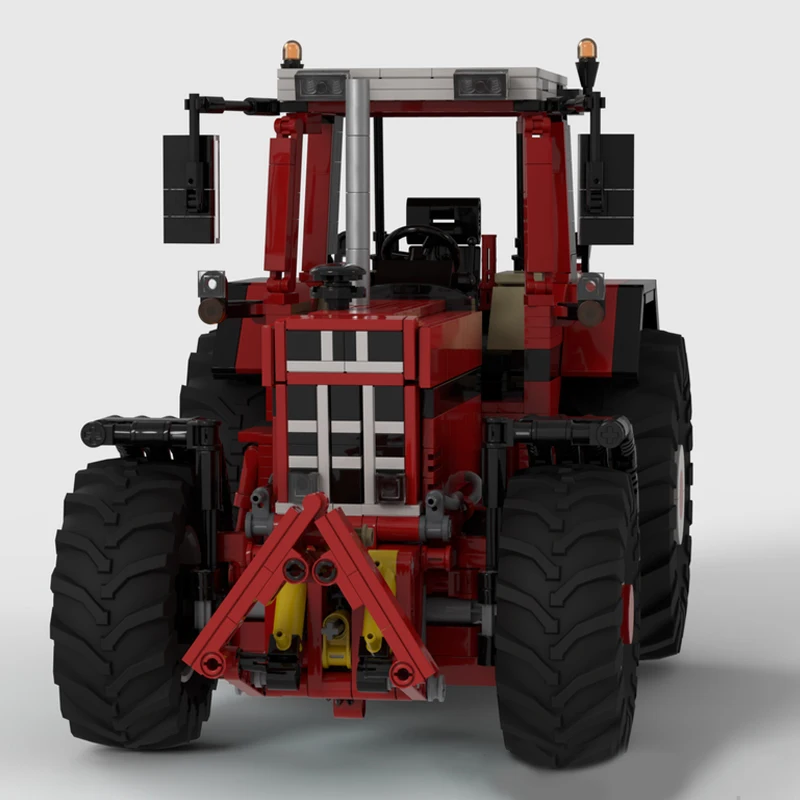 Modèle de remorque de tracteur international Moc RC Farm, idées créatives de bricolage, jouet pour enfant, cadeau d'anniversaire, blocs technologiques, 1455XL, 1:17, 1137 pièces