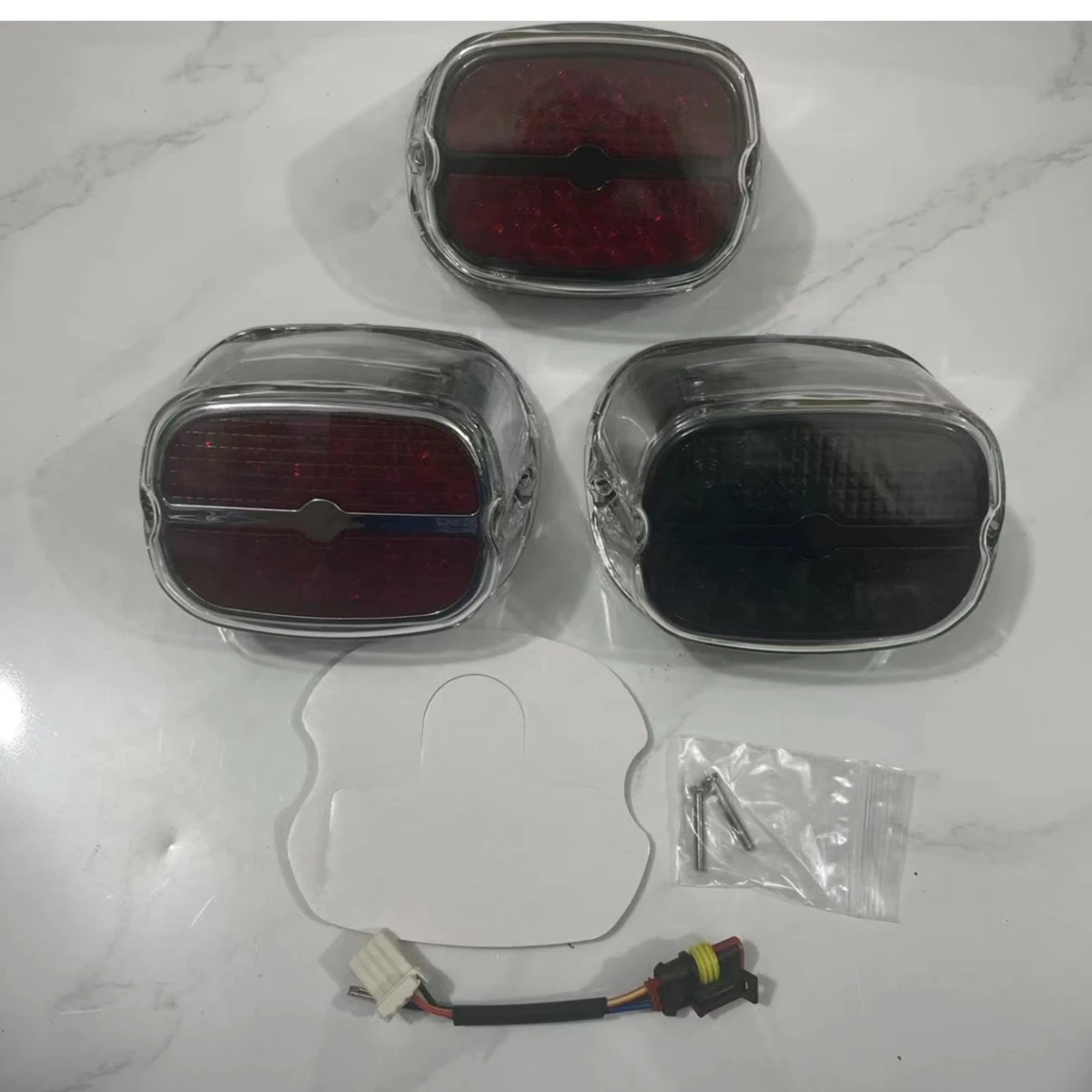 For HARLEY FLHTC FLHTCU FLHTK FLTRU MODELS Rear Tail Light Brake Turn Signals Integrated LED Light