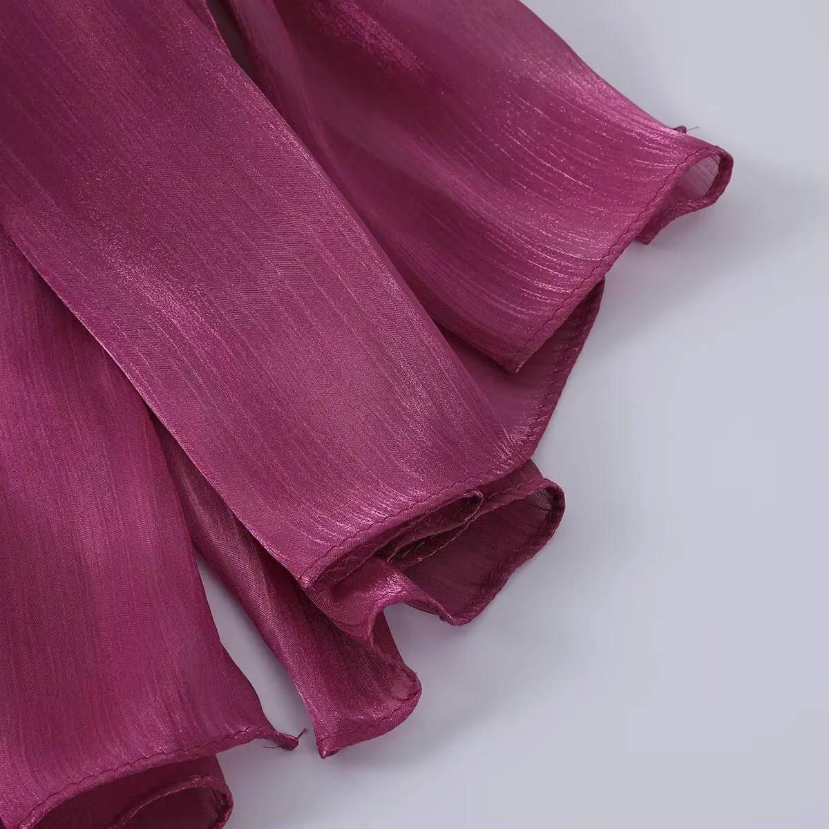 Sciarpa Hijab da donna in 35 colori Sciarpe lunghe musulmane lucide Sciarpa luccicante in raso di organza con scialle turbante morbido e leggero