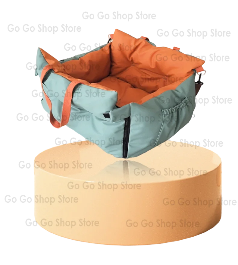 Car pet nest waterproof leather portable pet bag portable removable and washable safety seat