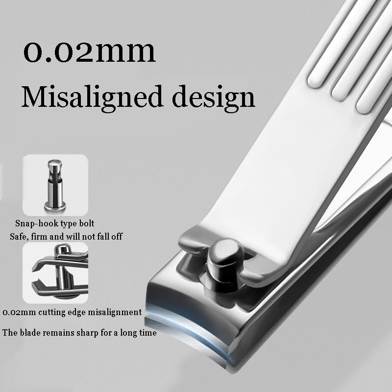 Set tagliaunghie in acciaio inossidabile, forbici per tagliare le unghie domestiche, strumenti multifunzionali per nail art, set completo di tagliaunghie