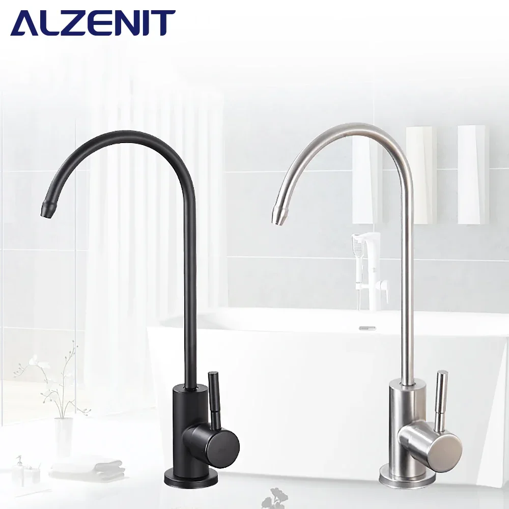 

Water Filter Faucet Stainless Steel Straight Drinker Tap For Sink Drinking Reverse Osmosis RO Purifier Kitchen Accessories