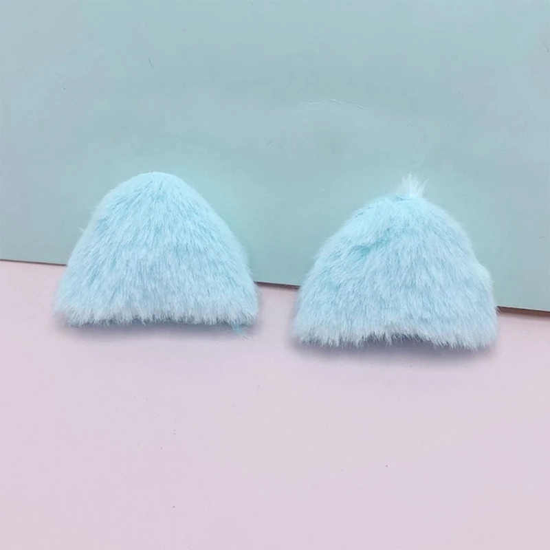 Plush Furry Ears Headdress Ears for Hair Clip DIY Bangs Side Clips