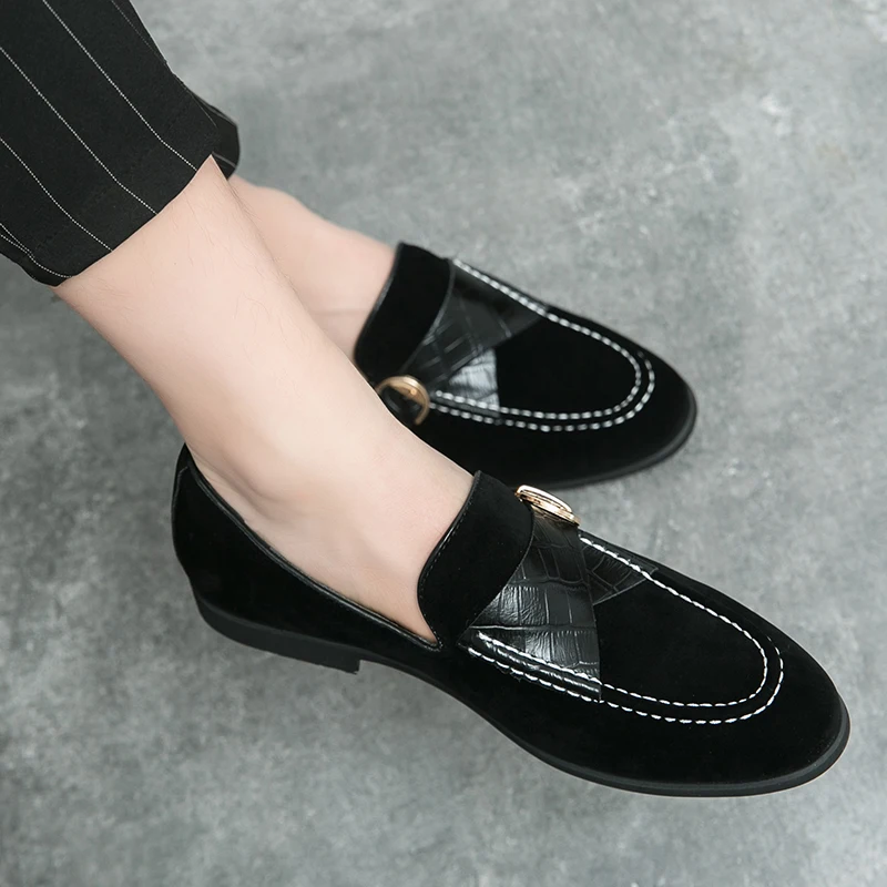 

Мужские повседневные туфли из натуральной кожи для офиса и бизнеса: мягкие, удобные, дышащие, низкие, без шнурков, для вождения, лоферы