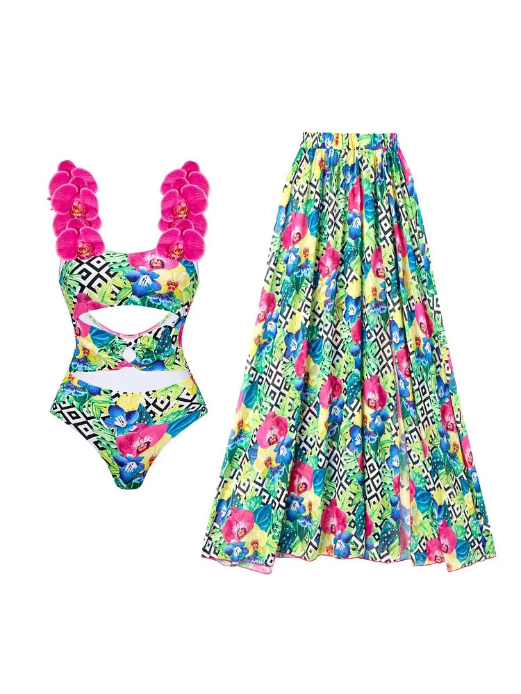 Traje de baño Vintage para mujer, traje de baño de una pieza, Bikini de lujo, vestido de playa sin espalda, traje de baño de diseñador, ropa de Surf