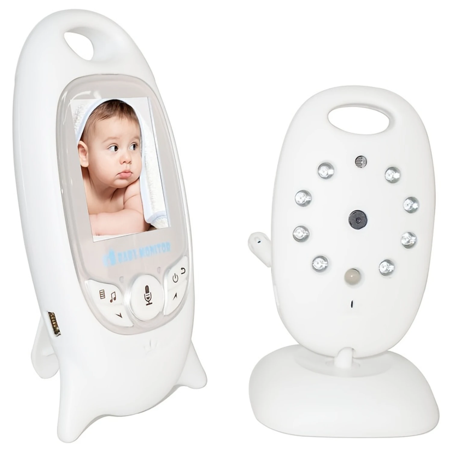 Stay connected with your little one with this high-tech Wireless 2.4G Baby Watcher Monitor featuring Voice Intercom. Keep a watc