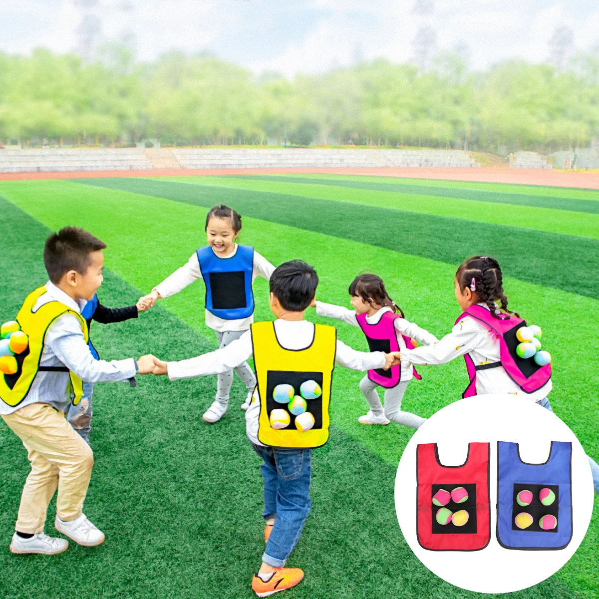 12 pièces gilet collant garçons jouets balle étiquette Dodgeball balles pour enfants rebondissant enfant