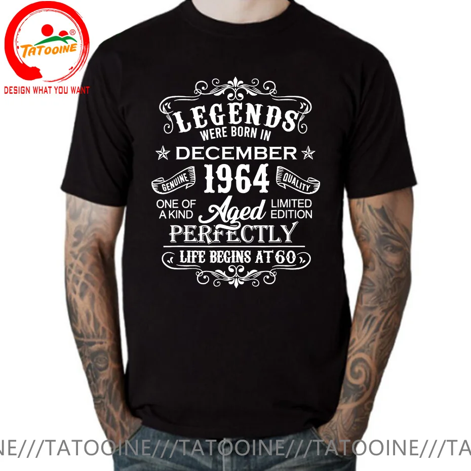 Legends Born In 1964 November September October December January Febuary March April May June July August 60 Years Birth T Shirt