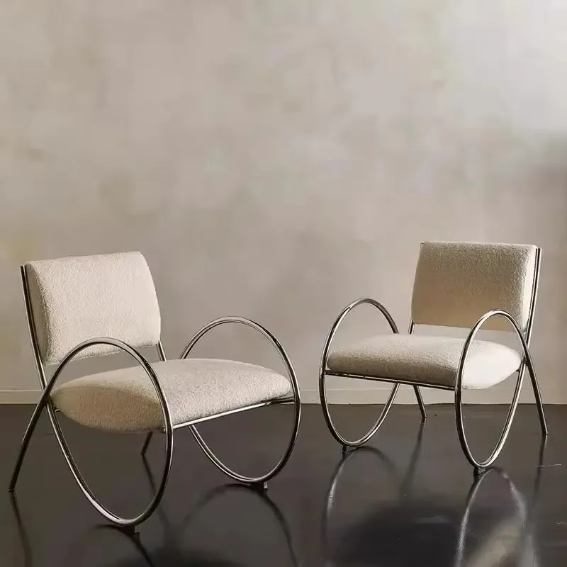 Designer Art Living Room Chairs Beige Sleeping Bedrooms Bauhaus Lounge Chair Relaxing Lazy Comfy Poltronas Home Furniture