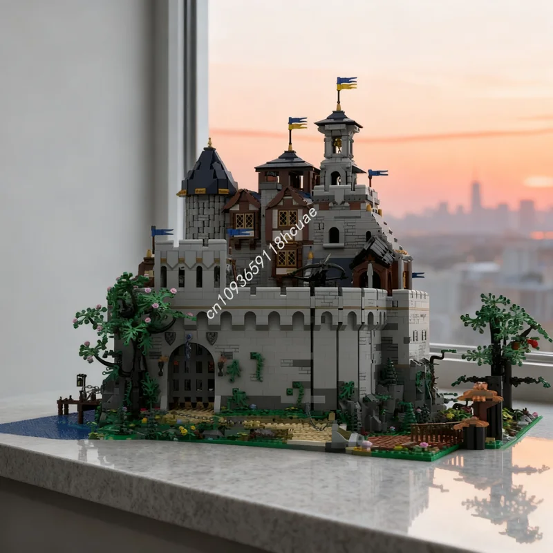 10648 قطعة MOC الصقر الأسود القلعة الملكية الصقور نموذج بناء هدايا عيد الميلاد كتل العمارة اللعب لتقوم بها بنفسك فكرة الإبداعية للأطفال #1