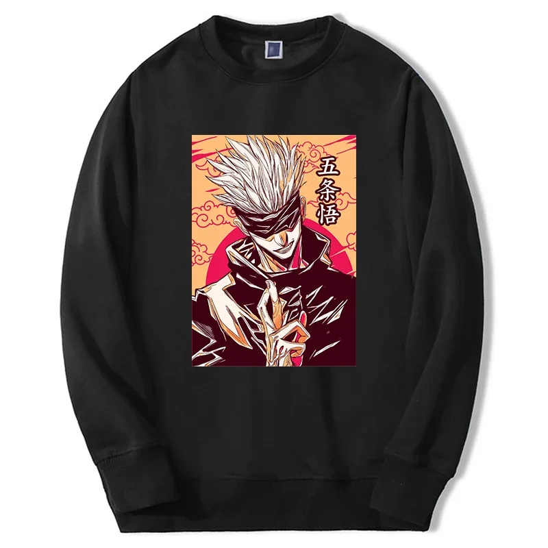 

Jujutsu Kaisen sweatshirts men women Gojo Satoru anime graphic hoodie loose oversize round neck sportswear anime moletom unisex