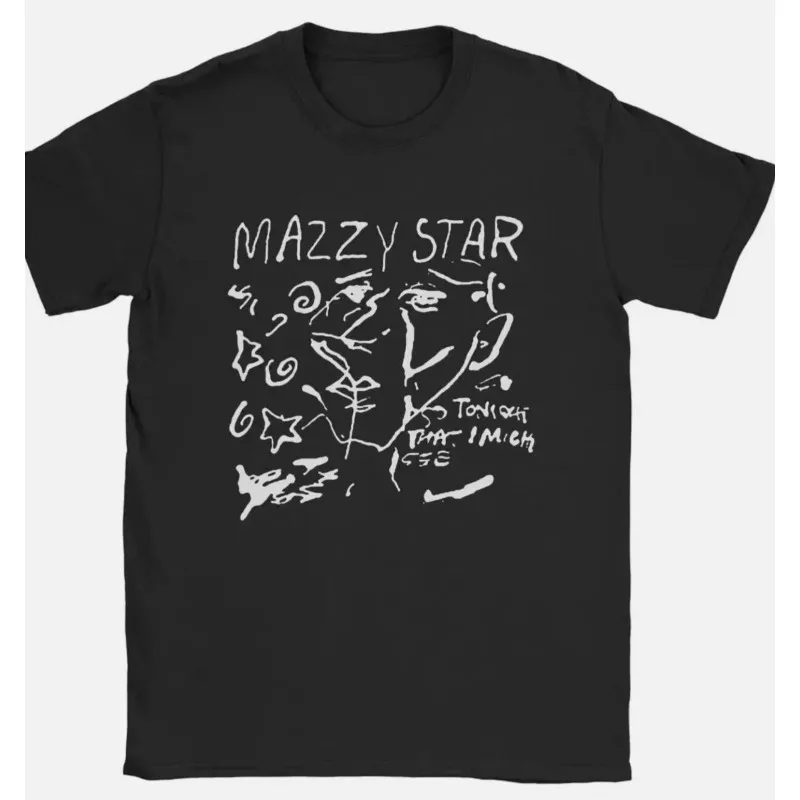 Nueva camiseta Mazzy Star de manga corta con cuello redondo para hombre, camiseta para hombre, nuevo producto de verano adecuado tanto para hombres como para mujeres