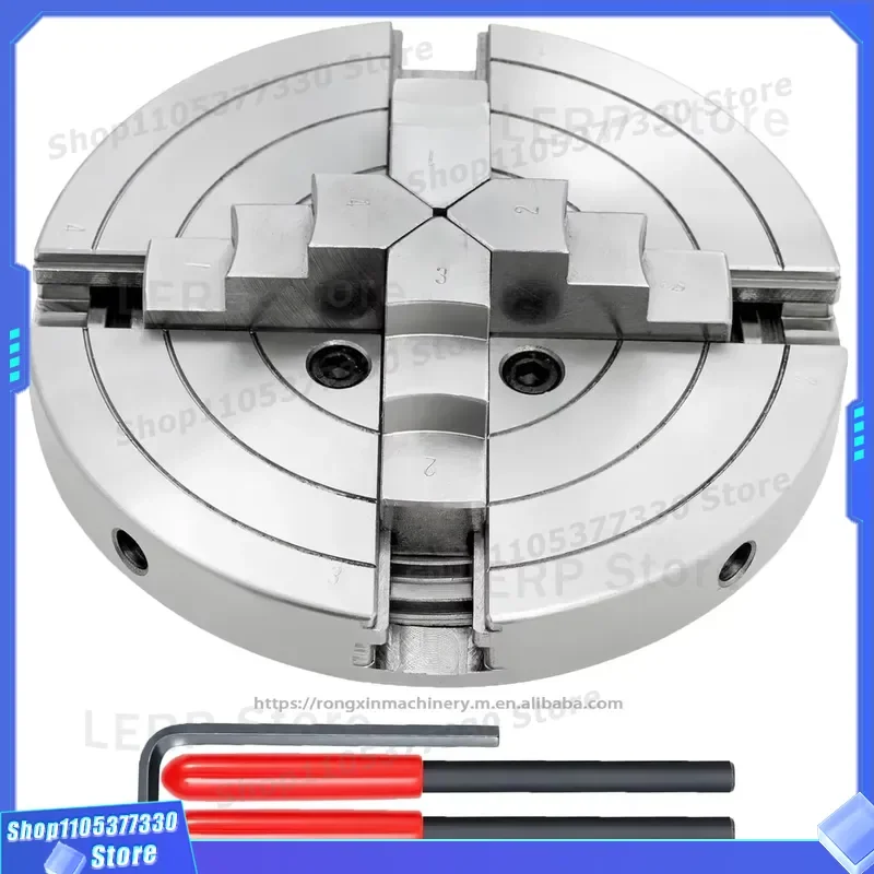 CK6-4S 4 Jaw Self Centering Woodworking Lathe Chuck 6 Inch for Retail Manufacturing Precision Tool Self Centering 4 Jaw