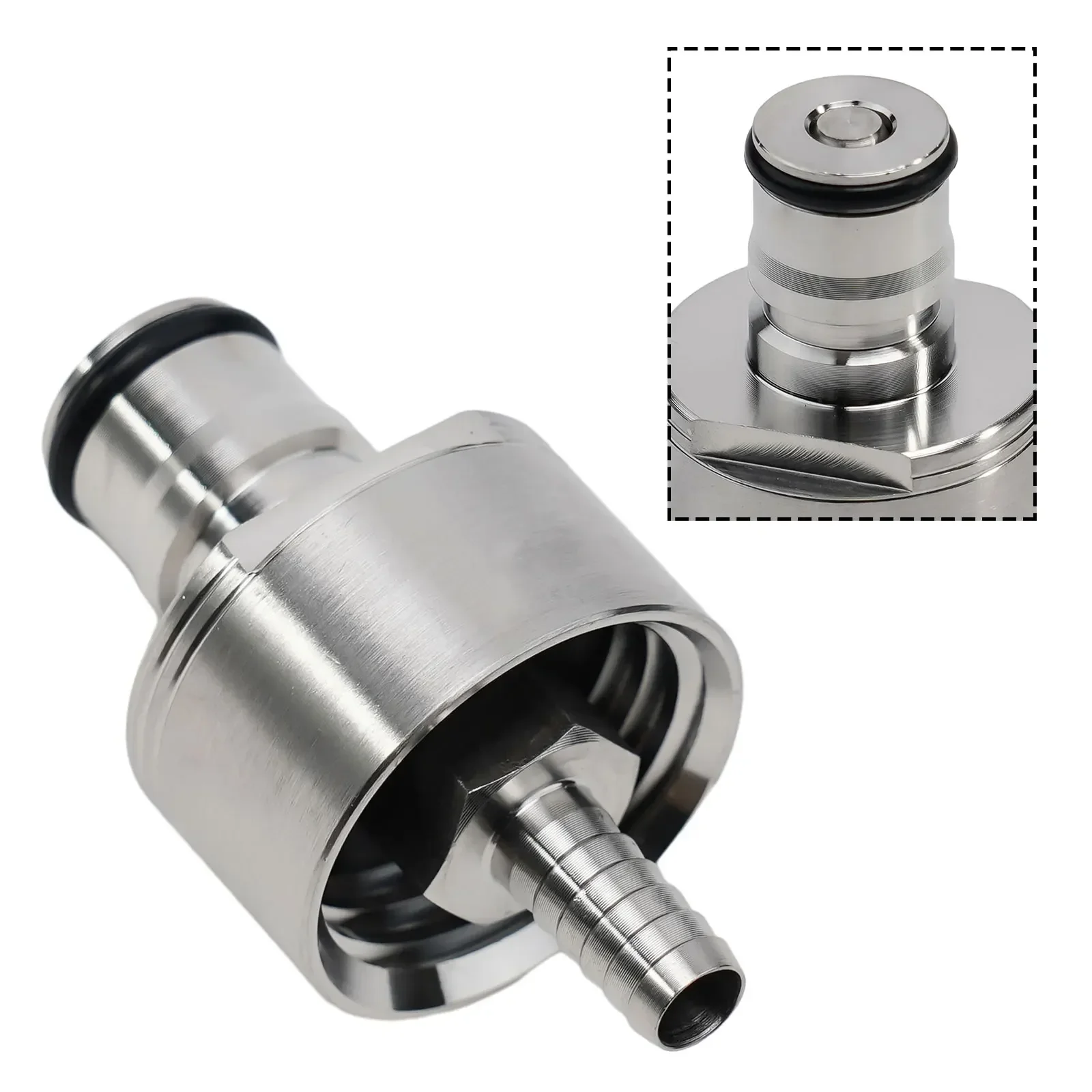 Stainless Steel Carbonation Cap Ball Lock Cap For Home Brewing Beer Fruit Juice Soft Drink PET Bottles Homebrew Kegging