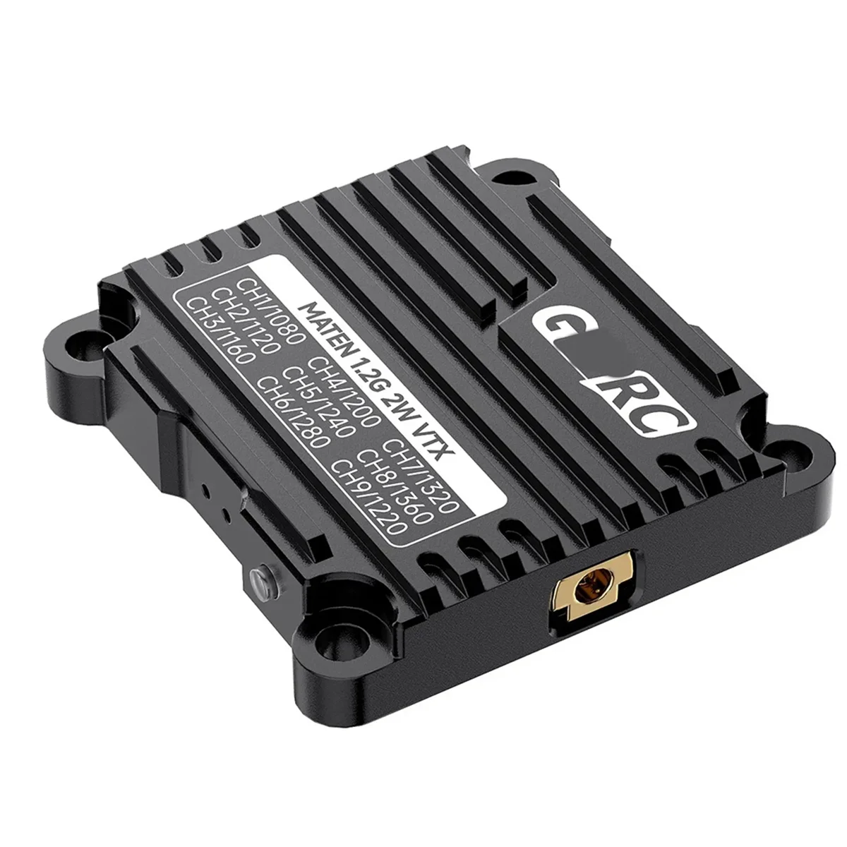 

For GEPRC MATEN 1.2G 2W VTX Traverser SMA Internal Hole Heat Dissipation Signal Stable OSD Parameters -B12B
