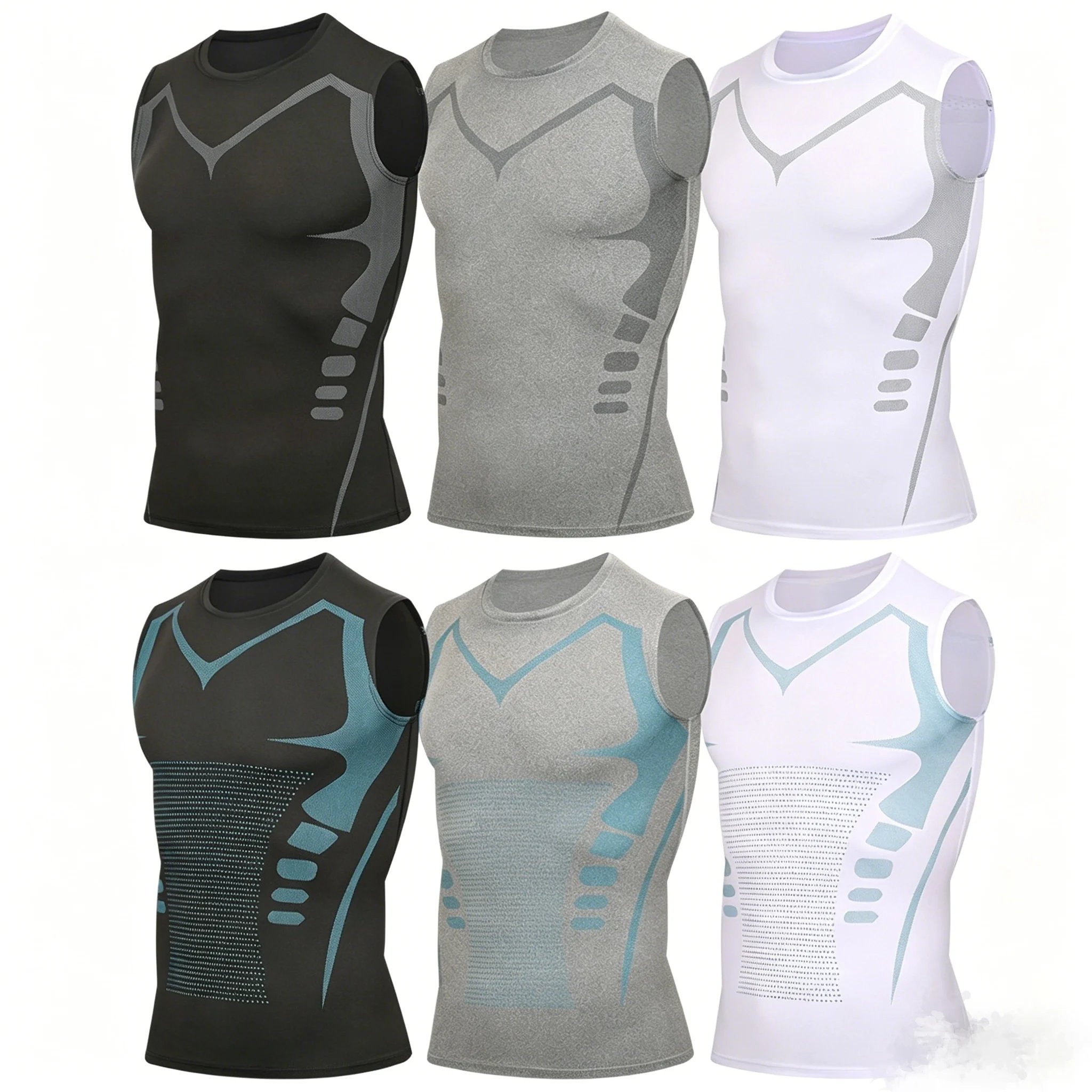 

Mens Cycling Base Layer Underwear White Cycling Jersey Sport Vest Men Undershirt Quick Dry Elastici Vest Road Bike Jersey