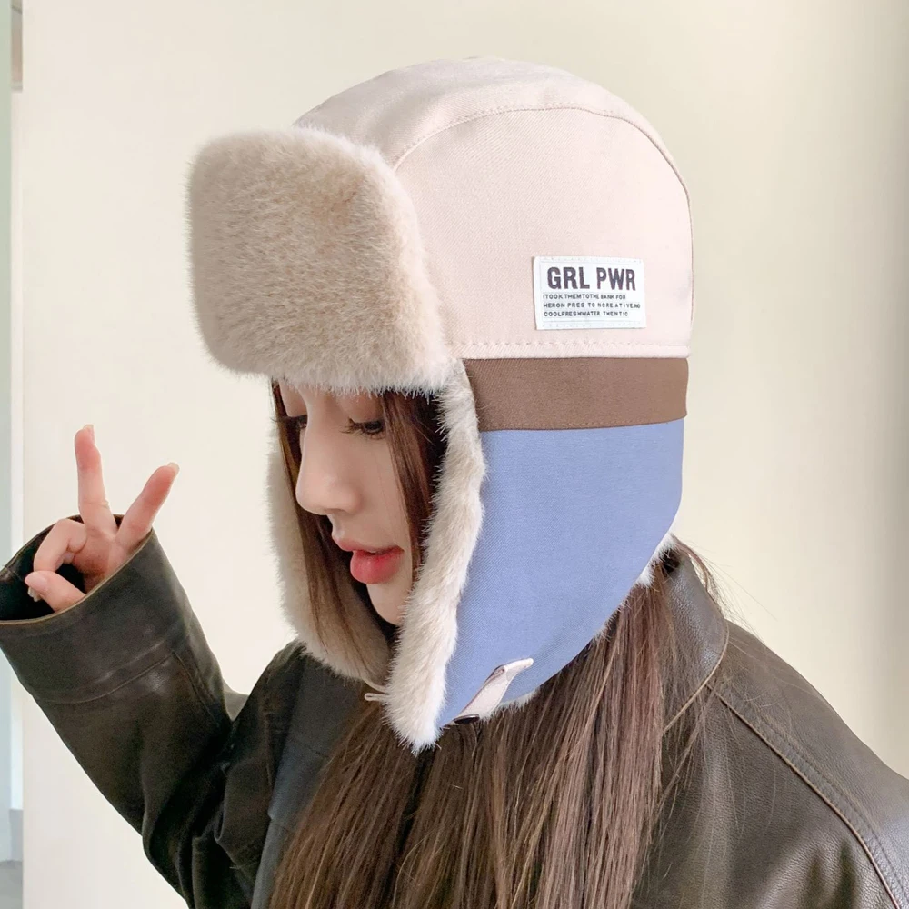 Doitbest Pilot Outdoor Winter Hat Russian Hat Women's Fashion Hat 방한모자 Labeling Pilot Men's шапка ушанка Warm Bomber Ushanka